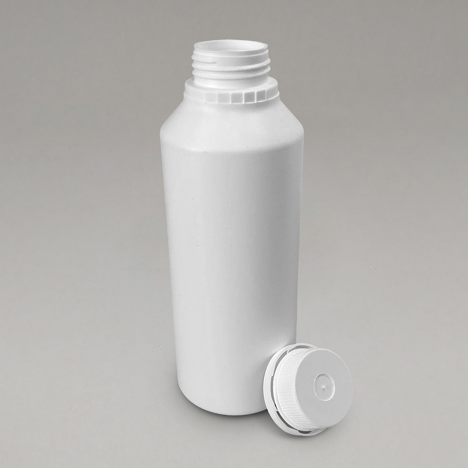 Round Bottle 1L - White - Image 2